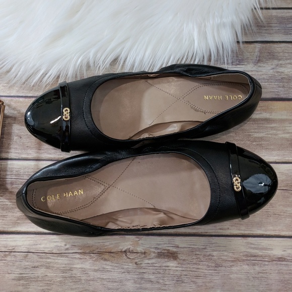 cole haan black ballet flats